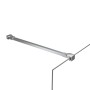 Brazo de soporte para mampara de ducha acero inoxidable 47,5 cm de vidaXL, Puertas de ducha - Ref: Foro24-146230, Precio: 19,...