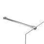 Brazo de soporte para mampara de ducha acero inoxidable 47,5 cm de vidaXL, Puertas de ducha - Ref: Foro24-146230, Precio: 20,...