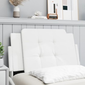 Cabecero de cama acolchado cuero sintético blanco 80 cm de vidaXL, Cabeceros y pies de cama - Ref: Foro24-374830, Precio: 30,...