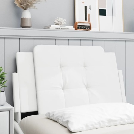 Cabecero de cama acolchado cuero sintético blanco 80 cm de vidaXL, Cabeceros y pies de cama - Ref: Foro24-374830, Precio: 30,...