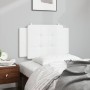 Cabecero de cama acolchado cuero sintético blanco 80 cm de vidaXL, Cabeceros y pies de cama - Ref: Foro24-374830, Precio: 30,...