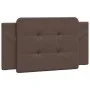 Brown synthetic leather padded bed headboard 100 cm by vidaXL, Headboards and footboards - Ref: Foro24-374845, Price: 26,57 €...