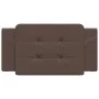 Brown synthetic leather padded bed headboard 100 cm by vidaXL, Headboards and footboards - Ref: Foro24-374845, Price: 26,57 €...