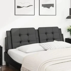 Cabecero de cama acolchado cuero sintético negro 160 cm de vidaXL, Cabeceros y pies de cama - Ref: Foro24-374866, Precio: 44,...
