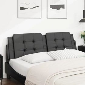Cabecero de cama acolchado cuero sintético negro 160 cm de vidaXL, Cabeceros y pies de cama - Ref: Foro24-374866, Precio: 47,...
