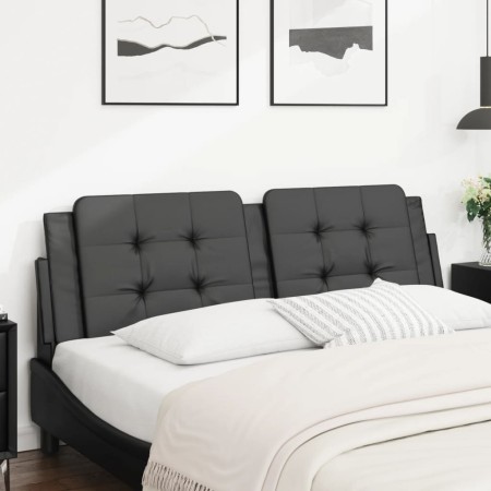 Cabecero de cama acolchado cuero sintético negro 160 cm de vidaXL, Cabeceros y pies de cama - Ref: Foro24-374866, Precio: 47,...
