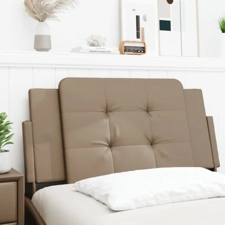 Cappuccino synthetic leather padded bed headboard 100 cm by vidaXL, Headboards and footboards - Ref: Foro24-374847, Price: 28...