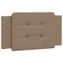 Cabecero de cama acolchado cuero sintético capuchino 100 cm de vidaXL, Cabeceros y pies de cama - Ref: Foro24-374847, Precio:...