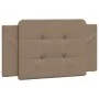 Cappuccino synthetic leather padded bed headboard 100 cm by vidaXL, Headboards and footboards - Ref: Foro24-374847, Price: 28...
