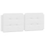 Cabecero de cama acolchado cuero sintético blanco 120 cm de vidaXL, Cabeceros y pies de cama - Ref: Foro24-374851, Precio: 42...