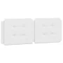 White synthetic leather padded bed headboard 120 cm by vidaXL, Headboards and footboards - Ref: Foro24-374851, Price: 41,65 €...