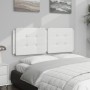 Cabecero de cama acolchado cuero sintético blanco 120 cm de vidaXL, Cabeceros y pies de cama - Ref: Foro24-374851, Precio: 42...