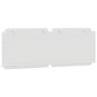 Cabecero de cama acolchado cuero sintético blanco 120 cm de vidaXL, Cabeceros y pies de cama - Ref: Foro24-374851, Precio: 42...