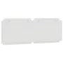 White synthetic leather padded bed headboard 120 cm by vidaXL, Headboards and footboards - Ref: Foro24-374851, Price: 41,65 €...