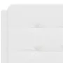 White synthetic leather padded bed headboard 120 cm by vidaXL, Headboards and footboards - Ref: Foro24-374851, Price: 41,65 €...