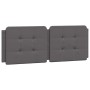 Cabecero de cama acolchado cuero sintético gris 120 cm de vidaXL, Cabeceros y pies de cama - Ref: Foro24-374853, Precio: 38,6...