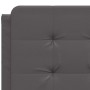 Cabecero de cama acolchado cuero sintético gris 120 cm de vidaXL, Cabeceros y pies de cama - Ref: Foro24-374853, Precio: 38,6...
