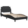 Estructura cama con luces LED cuero sintético negro 80x200 cm de vidaXL, Camas y somieres - Ref: Foro24-3214068, Precio: 133,...