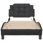 Estructura cama con luces LED cuero sintético negro 80x200 cm de vidaXL, Camas y somieres - Ref: Foro24-3214068, Precio: 133,...