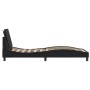 Estructura cama con luces LED cuero sintético negro 80x200 cm de vidaXL, Camas y somieres - Ref: Foro24-3214068, Precio: 133,...