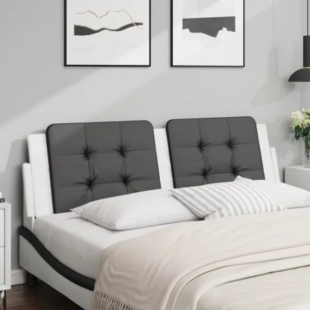 Gepolstertes Kopfteil Kunstleder schwarz weiß 160 cm von vidaXL, Kopf- und Fußteile - Ref: Foro24-374872, Preis: 41,01 €, Rab...