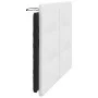 White black synthetic leather padded bed headboard 140 cm by vidaXL, Headboards and footboards - Ref: Foro24-374864, Price: 3...