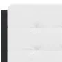 Weiß-schwarzes gepolstertes Bettkopfteil aus Kunstleder, 140 cm von vidaXL, Kopf- und Fußteile - Ref: Foro24-374864, Preis: 3...