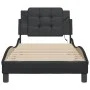 Estructura cama con luces LED cuero sintético negro 90x200 cm de vidaXL, Camas y somieres - Ref: Foro24-3214082, Precio: 136,...
