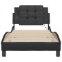 Estructura cama con luces LED cuero sintético negro 100x200 cm de vidaXL, Camas y somieres - Ref: Foro24-3214089, Precio: 122...
