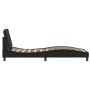 Estructura cama con luces LED cuero sintético negro 100x200 cm de vidaXL, Camas y somieres - Ref: Foro24-3214089, Precio: 122...