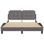 Estructura cama con luces LED cuero sintético gris 140x200 cm de vidaXL, Camas y somieres - Ref: Foro24-3214113, Precio: 190,...