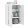 Aparador de madera de ingeniería blanco 60x31x84 cm de vidaXL, Aparadores - Ref: Foro24-840485, Precio: 75,18 €, Descuento: %