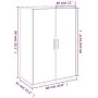 Aparador de madera de ingeniería blanco 60x31x84 cm de vidaXL, Aparadores - Ref: Foro24-840485, Precio: 73,63 €, Descuento: %