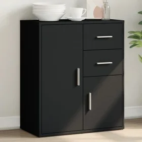 Schwarzer Schrank aus Holzwerkstoff 60x31x70 cm von vidaXL, Sideboards - Ref: Foro24-840479, Preis: 88,00 €, Rabatt: %