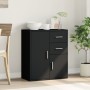 Aparador de madera de ingeniería negro 60x31x70 cm de vidaXL, Aparadores - Ref: Foro24-840479, Precio: 89,93 €, Descuento: %