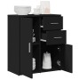 Aparador de madera de ingeniería negro 60x31x70 cm de vidaXL, Aparadores - Ref: Foro24-840479, Precio: 89,93 €, Descuento: %