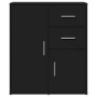 Aparador de madera de ingeniería negro 60x31x70 cm de vidaXL, Aparadores - Ref: Foro24-840479, Precio: 89,93 €, Descuento: %