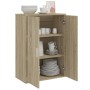Aparador de madera de ingeniería roble Sonoma 60x31x84 cm de vidaXL, Aparadores - Ref: Foro24-840487, Precio: 74,68 €, Descue...