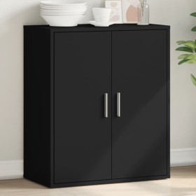 Aparador de madera de ingeniería negro 79x38x80 cm de vidaXL, Aparadores - Ref: Foro24-840514, Precio: 96,80 €, Descuento: %