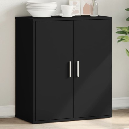 Aparador de madera de ingeniería negro 79x38x80 cm de vidaXL, Aparadores - Ref: Foro24-840514, Precio: 96,80 €, Descuento: %