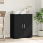 Aparador de madera de ingeniería negro 79x38x80 cm de vidaXL, Aparadores - Ref: Foro24-840514, Precio: 96,80 €, Descuento: %