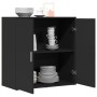 Aparador de madera de ingeniería negro 79x38x80 cm de vidaXL, Aparadores - Ref: Foro24-840514, Precio: 96,80 €, Descuento: %