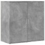 Aparador de madera de ingeniería gris hormigón 79x38x80 cm de vidaXL, Aparadores - Ref: Foro24-840516, Precio: 93,86 €, Descu...