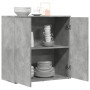 Aparador de madera de ingeniería gris hormigón 79x38x80 cm de vidaXL, Aparadores - Ref: Foro24-840516, Precio: 93,86 €, Descu...