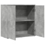 Aparador de madera de ingeniería gris hormigón 79x38x80 cm de vidaXL, Aparadores - Ref: Foro24-840516, Precio: 93,86 €, Descu...