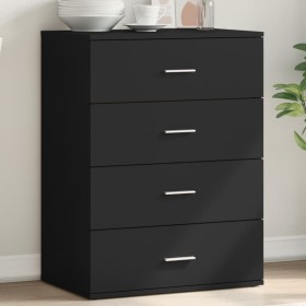 Aparador de madera de ingeniería negro 60x39x80 cm de vidaXL, Aparadores - Ref: Foro24-840528, Precio: 106,95 €, Descuento: %