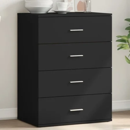 Aparador de madera de ingeniería negro 60x39x80 cm de vidaXL, Aparadores - Ref: Foro24-840528, Precio: 104,42 €, Descuento: %