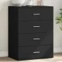 Aparador de madera de ingeniería negro 60x39x80 cm de vidaXL, Aparadores - Ref: Foro24-840528, Precio: 104,42 €, Descuento: %