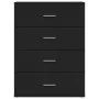 Aparador de madera de ingeniería negro 60x39x80 cm de vidaXL, Aparadores - Ref: Foro24-840528, Precio: 104,42 €, Descuento: %
