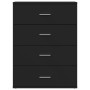 Aparador de madera de ingeniería negro 60x39x80 cm de vidaXL, Aparadores - Ref: Foro24-840528, Precio: 106,95 €, Descuento: %